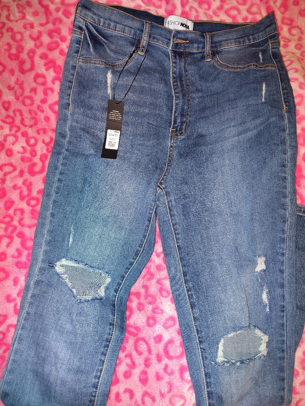 NWT Fashion Nova Skinny Jeans - Blue Denim